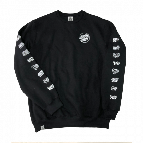 Moletom Careca Santa Cruz Multi Cruz Preto