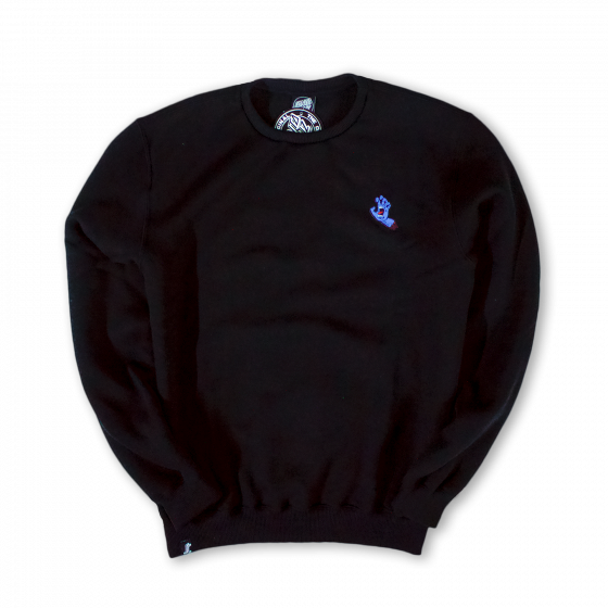 Moletom Careca Santa Cruz Skateboards Screaming Hand Preta