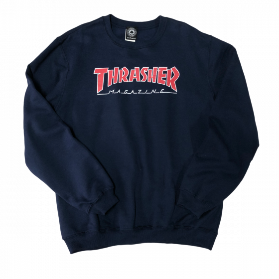 Moletom Careca Thrasher Magazine Azul Outlined