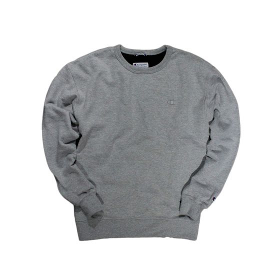 Foto Moletom Careca Champion Sportswear Logo Bottom Cinza Mescla  Champion SportsWear - Roupa Original