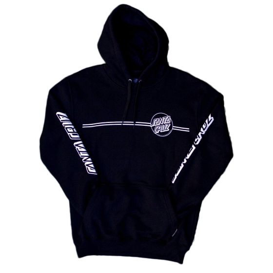 Comprar Moletom Canguru Fechado Santa Cruz Skateboards Opus Dot Stripes Preto Santa Cruz Skateboards - Loja Melbourne Skateboards