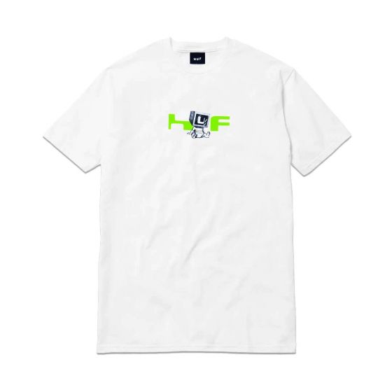 Camiseta HUF Worldwide Monitored Branca