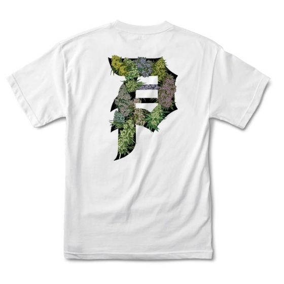 Camiseta Primitive Skateboarding Dirty P Buds Branca