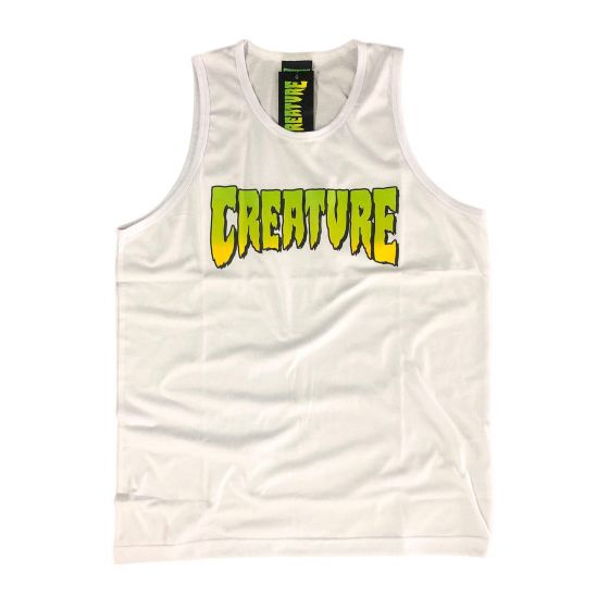 Regata Creature Skateboards Logo Tank Branca