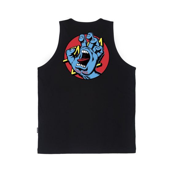 Regata Santa Cruz Skateboards Hand Dot Tank Preta