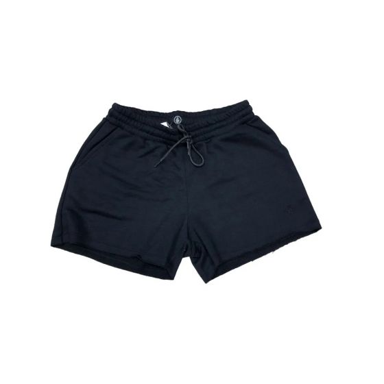 Shorts Moletom Feminino Volcom Strutin Stone Preto