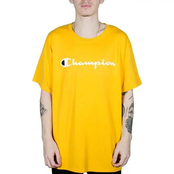 Camiseta Champion Logo Silk Amarelo Journey