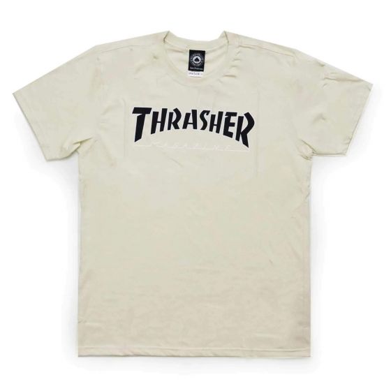 Comprar Camiseta Thrasher Magazine Outlined Areia Logo Preto Thrasher Magazine - Loja Melbourne Skateboards