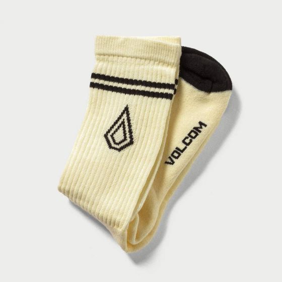 Meia Meia Volcom Stone Louie Off White Volcom Stone - Conforto