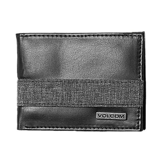 Carteira Volcom Block Stone Preto