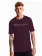 Camiseta Champion Sportswear Script Contour Ink Dark Purple