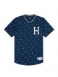 Camiseta Huf WorldWide Paisley Warmup Jer Azul Marinho