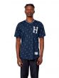 Camiseta Huf WorldWide Paisley Warmup Jer Azul Marinho