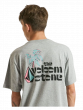 Camiseta Volcom Stone Slim Fronds Cinza Mescla