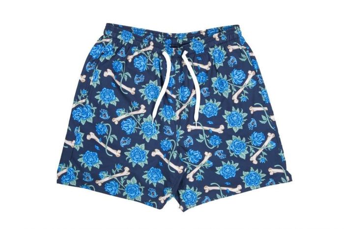 Bermuda Board Short Santa Cruz Skateboards Floral Decay Marinho