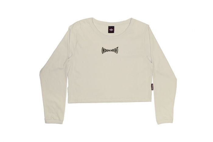 Blusa Independent Trucks Cropped Manga Longa Cropped Span Logo
