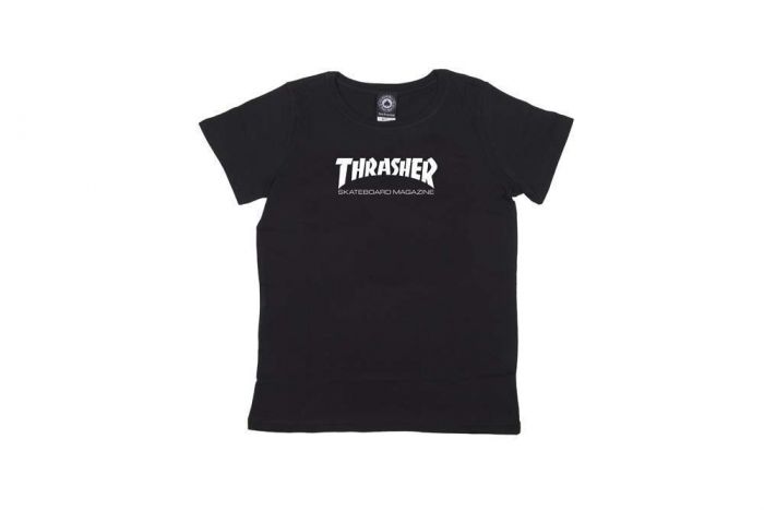 Camiseta Thrasher Feminina Skate Magazine Preta