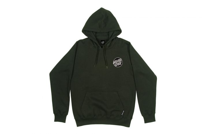 Moletom Canguru Fechado Santa Cruz Skateboards Contra Distress Dot