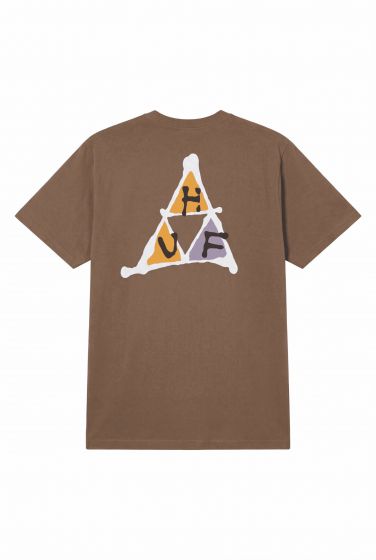 Camiseta HUF Worldwide NO FI TT Brown