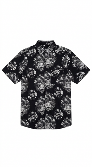 Camisa Santa Cruz Skateboards Botanic Skull