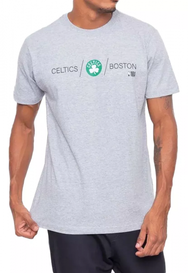 Camiseta Nba Basic Cinza Mescla