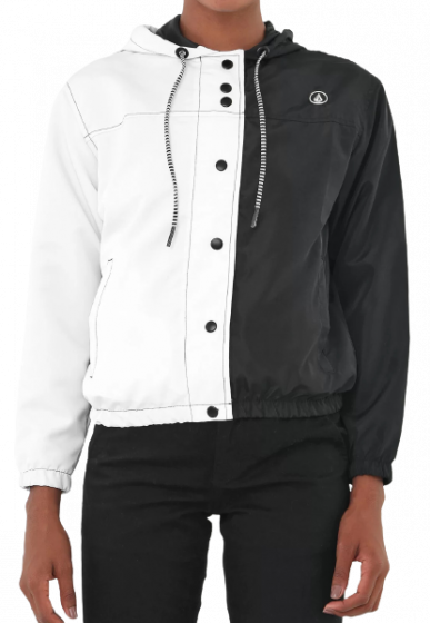Jaqueta Volcom Enemy Stone Preta/Branca
