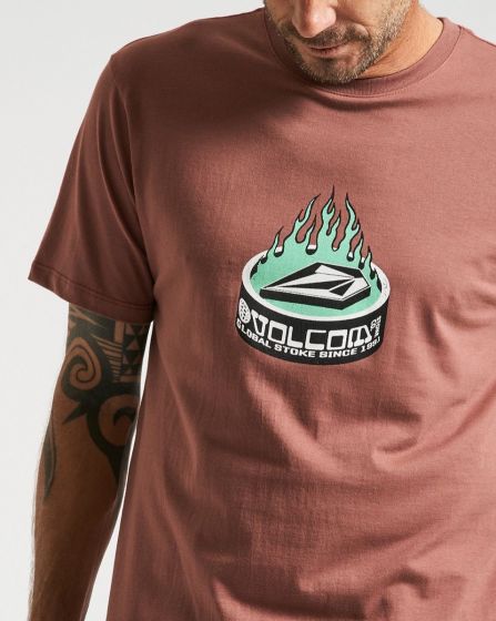 Camiseta Volcom Stone Long Fit Fish Grease