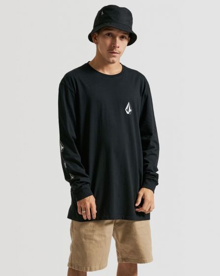 Foto Camiseta Manga Longa Volcom Stone Iconic Preta Volcom Stone - Roupa Original