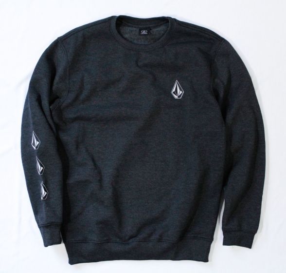 Moletom Volcom Stone Iconic Preto Mescla