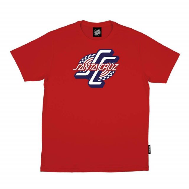 Camiseta Santa Cruz Skateboards OGSC Spiral Vermelho