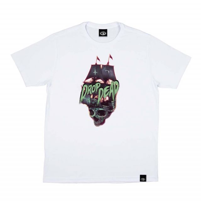 Camiseta Drop Dead Pirate Navy