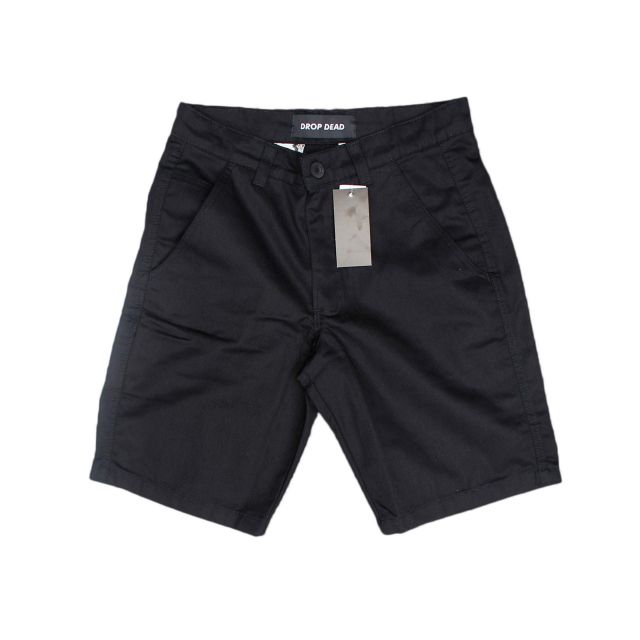 Bermuda Sarja Drop Dead Skateboards Sturdy Preta