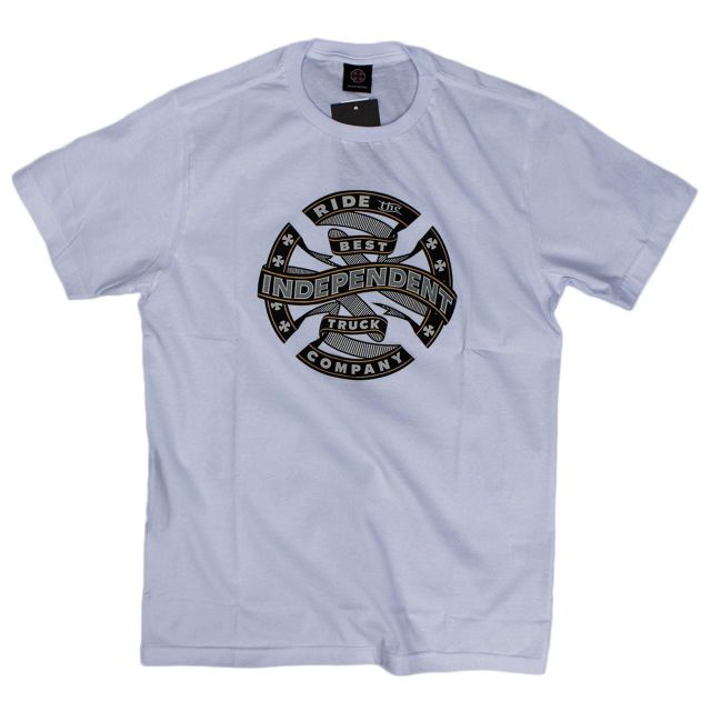 Camiseta Independent Trucks Ribbon Branca