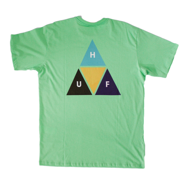 Camiseta HUF Worldwide Prism Trial Verde Menta