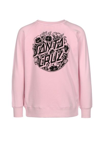 Moletom Feminino Santa Cruz Skateboards Cali Poppy Rosa Santa Cruz Skateboards - Camiseta Skate Streetwear