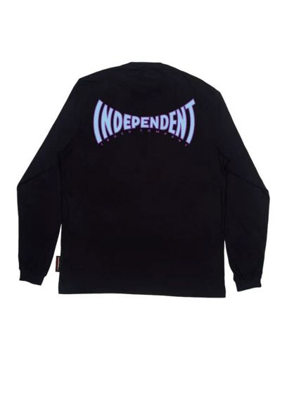 Camiseta Manga Longa Independent Trucks Spanning Preta