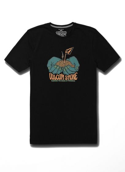 Camiseta Volcom  Esp Planting Progress Preta