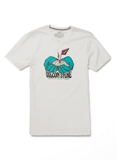Camiseta Volcom Stone Especial Planting Progress Branca