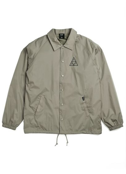 Jaqueta HUF Worldwide Essentials Triple Triangle Areia