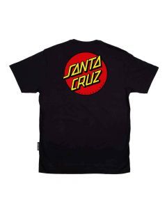 Camiseta Santa Cruz Skateboards Classic Dot Preta