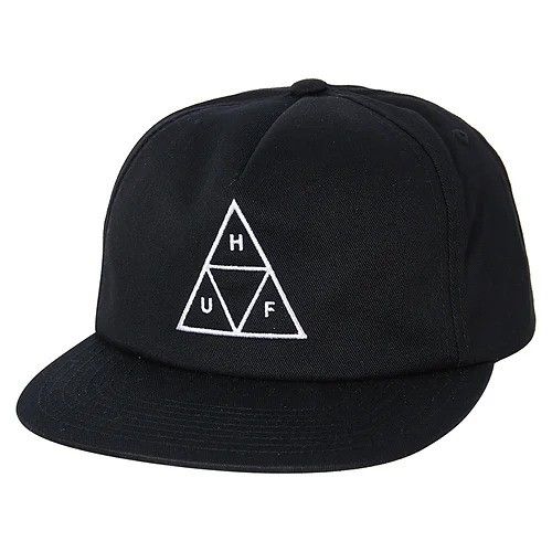 Boné Huf Worldwide Ess Triple Triangle Unstructured Snapback Preto