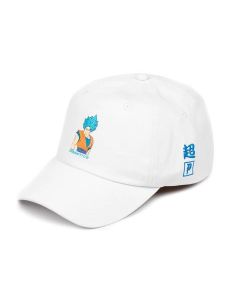 Boné Strapback Collab  Primitive x Dragon Ball Z Goku Branco