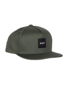 Boné HUF Essentials  Unstructure Box Logo Snapback Verde Musgo