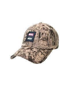 Boné High Company x Marvel 6 Panel HQ Brown