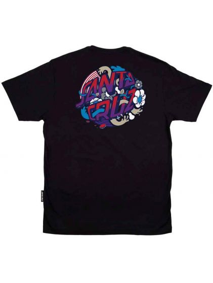 Camiseta Santa Cruz Skateboards Strange Dot Preta 