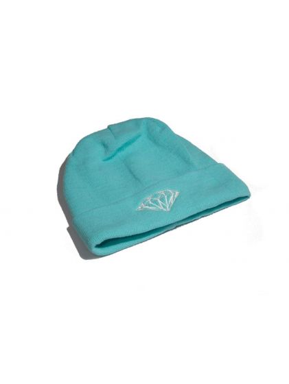 Gorro Touca Diamond Brilliant Cuffed Rib Diamond Blue
