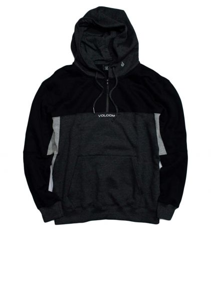 Foto Moletom Canguru Fechado Volcom Single Stone Preto Volcom Stone - Roupa Original