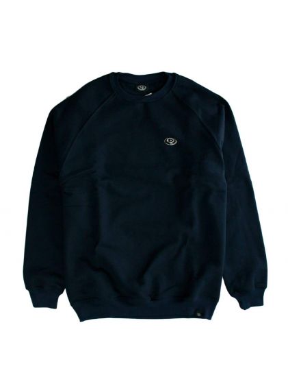 Detalhe Moletom Careca Especial Drop Dead OG Crew Marinho Drop Dead Skateboards - Estilo Urbano