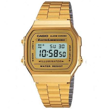 Produto RELOGIO VINTAGE DIGITAL ACO DOURADO CASIO A168WG-9WDF-BR Melbourne Skateboards - Loja Oficial